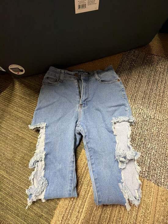 Fashion Nova Denim - Fashion Nova Distressed Cutout Skinny Jeans Size 7/8